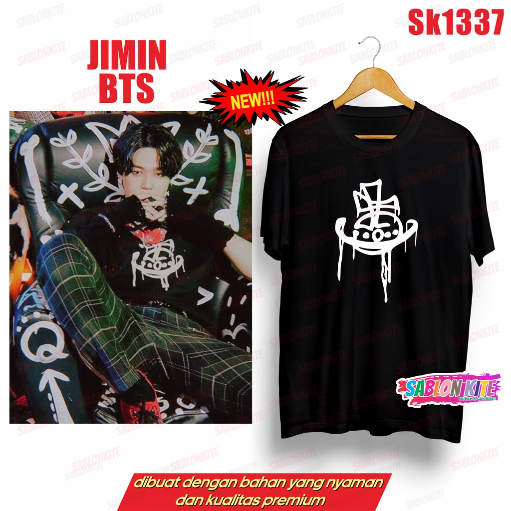 MURAH!!! KAOS KPOP JIMIN ORGANIC SK1337 UNISEX ADA KAOS ANAK