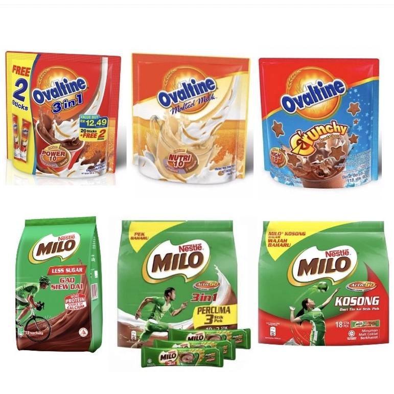 

NEW ARRIVAL Milo Malaysia / Ovaltine Malted Milk / Milo Gao Siew Dai Singapore / Ovaltine 3in1 Malaysia sachet ➤ 892