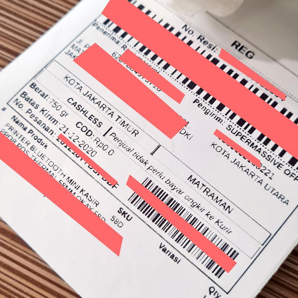 

(zrqb -651) Kertas Sticker Themal 58mm cocok untuk printer Label 58MM ecsk74