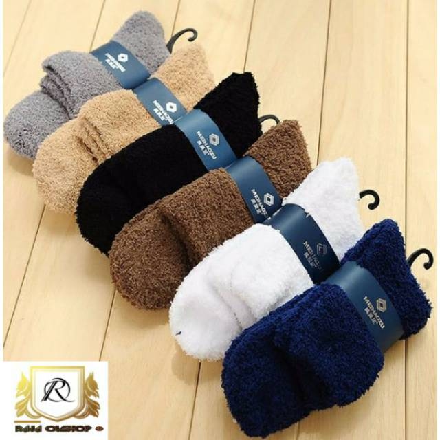  Kaos  Kaki  Musim Dingin Tebal Winter Sock Remaja Kaos  