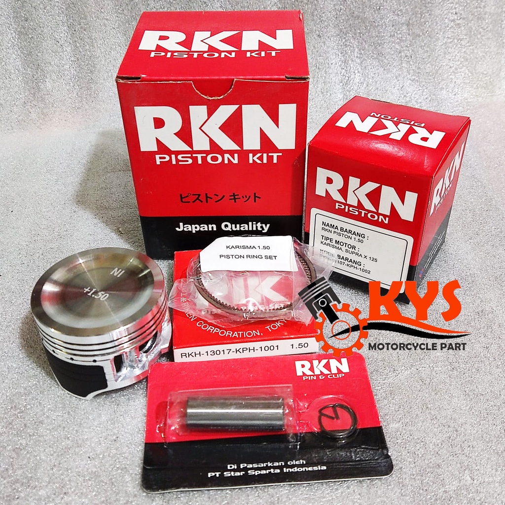 RKN Piston Kit Honda Supra X125 Karisma OS STD 50 100 150