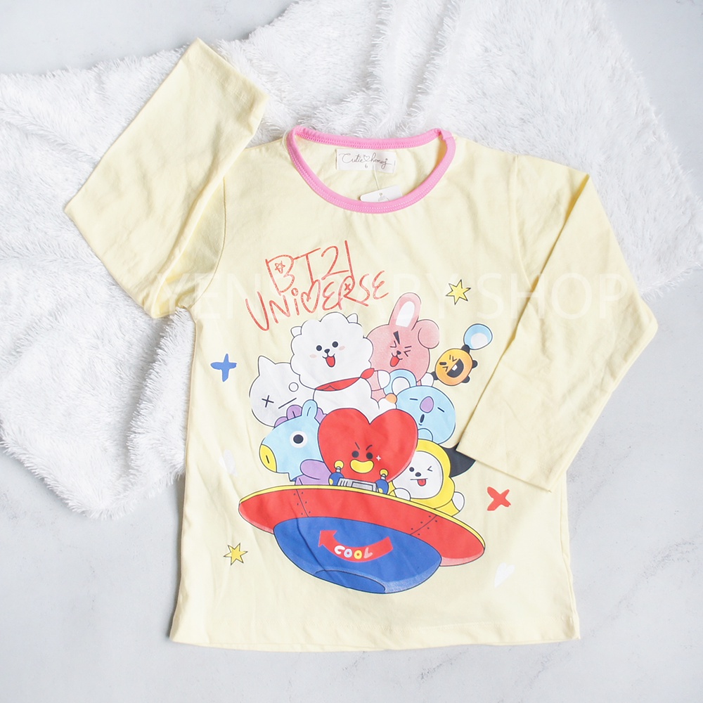 CUTIE HONEY Setelan Baju Tidur Anak - Motif BT21 BTS