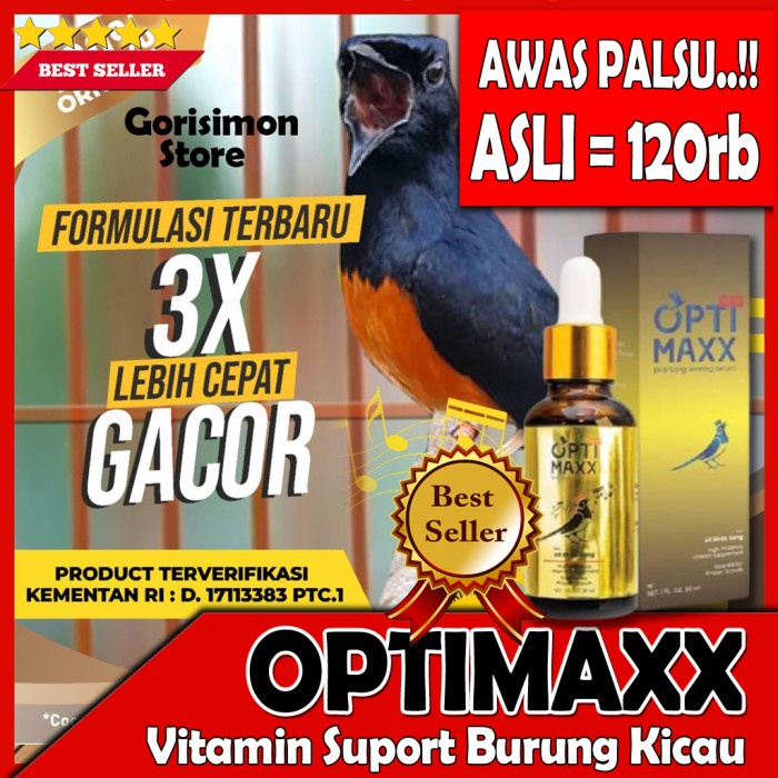 Vitamin Burung - Optimaxx Vitamin Burung Asli Original Optimaxx Vitamin Suplemen Burung
