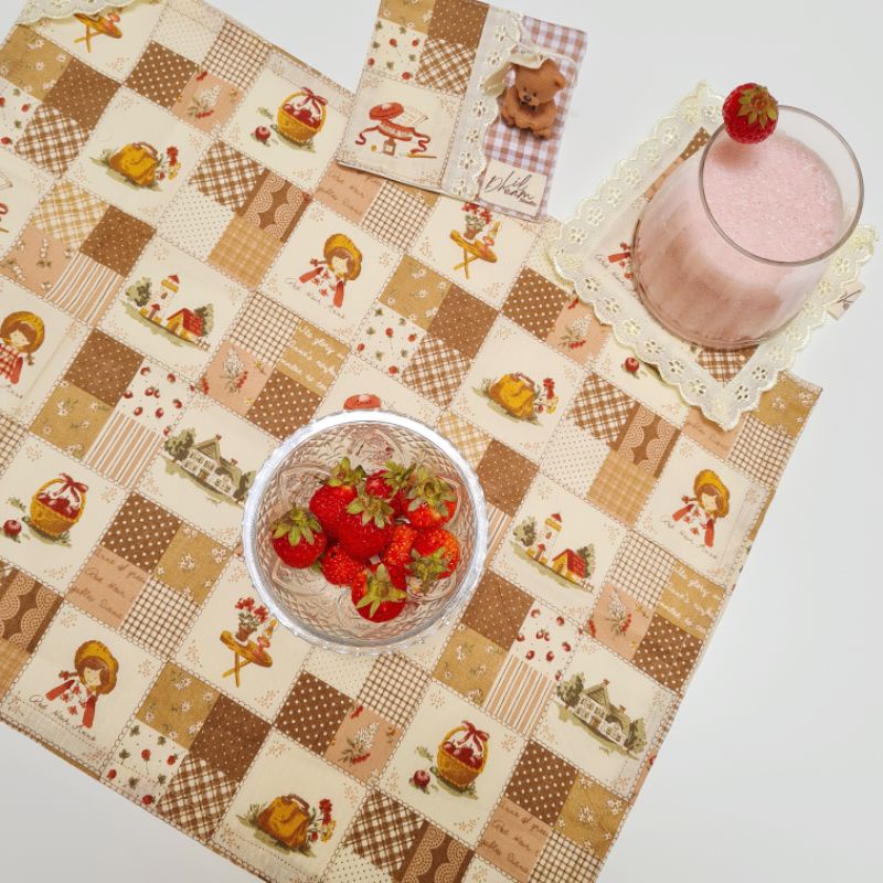 Red Hair Anne Napkin / serbet / alas makan / props foto - Lil Dream