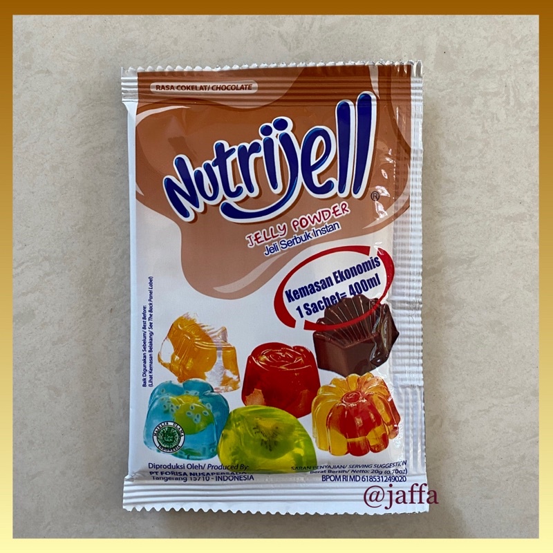 NUTRIJELL Jelly Powder 20gr rasa CHOCOLATE