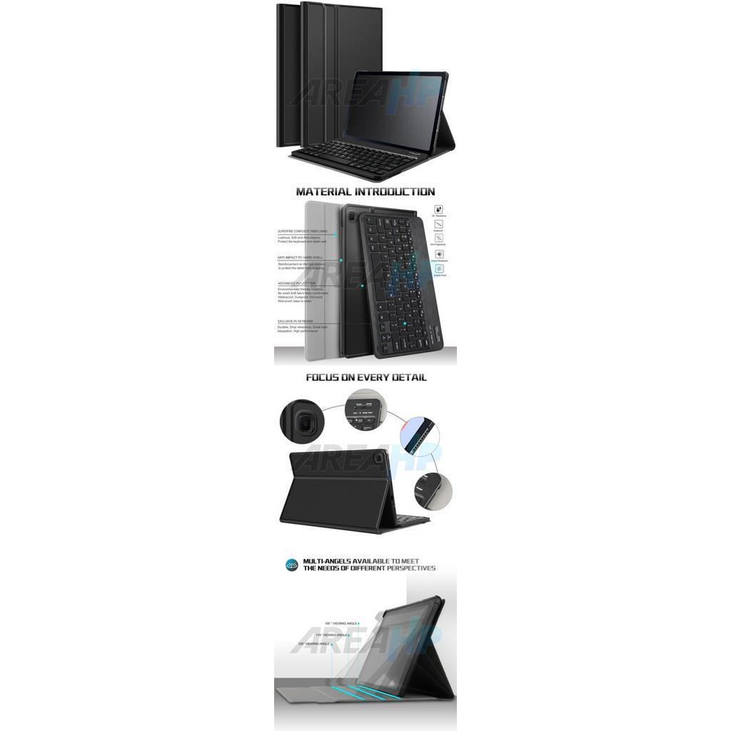 Slim Removable Keyboard Leather Case Casing Cover Samsung Galaxy Tab A 10.1 2019 T510 T515
