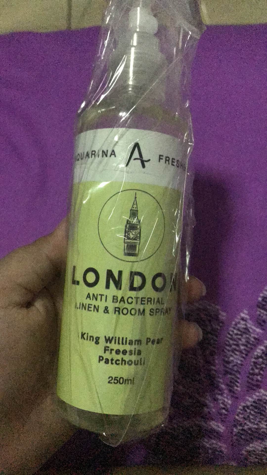 Aquarina Linen Spray Room Fabric Freshener Anti Bacterial Premium Pewangi Pakaian Parfum Ruangan