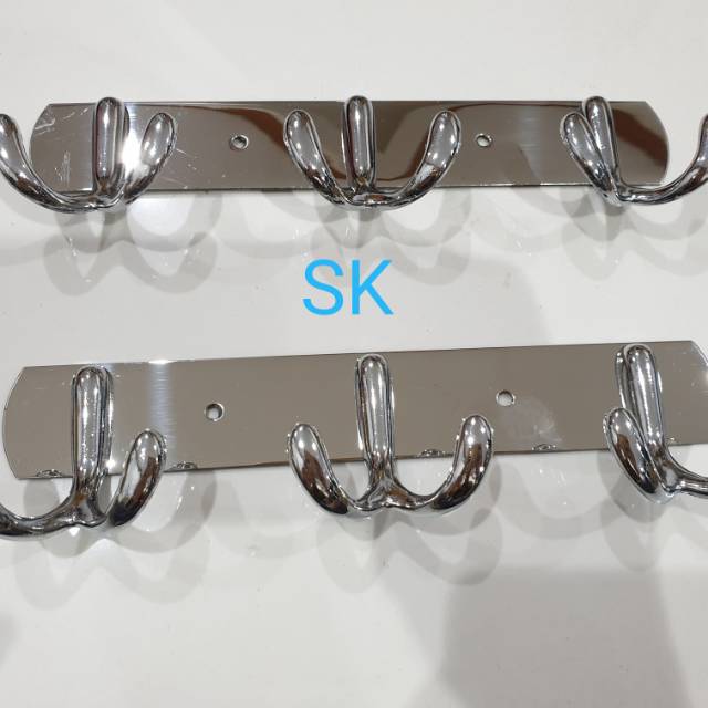 Kapstok Gantungan Baju - Cantolan Baju Kamar Mandi Hanger Asli Stainles - Hanger Baju