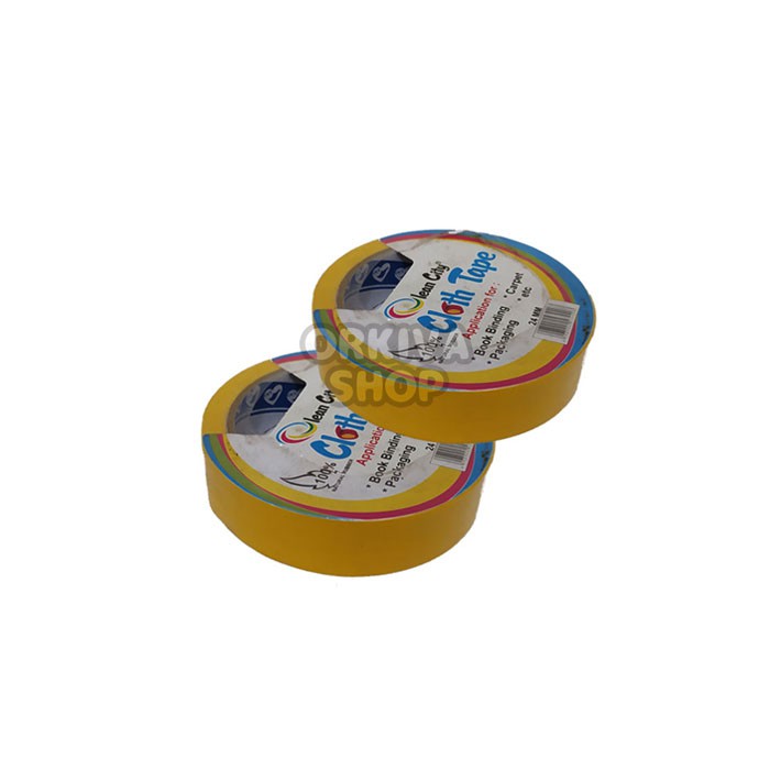 

Cloth Tape / Lakban Kain Olean City 1" (24MM X 10 M) Kuning