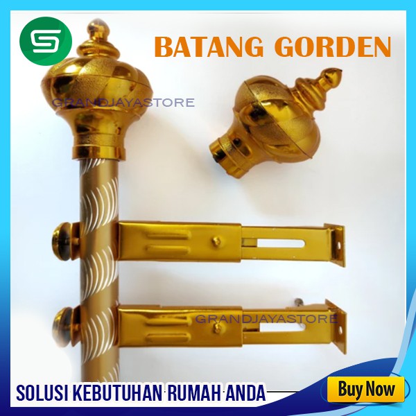 BESI GORDEN [ 1.5 - 2 meter ] /BATANG GORDYN/ROLLET HORDENG/TIANG ASAFA GORDEN JENDELA