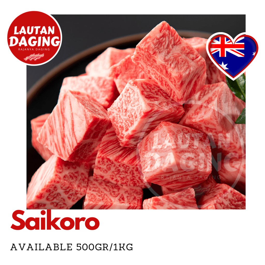 

Saikoro Wagyu Premium Meltique Meltik - 500 gram - 2cm x 2cm