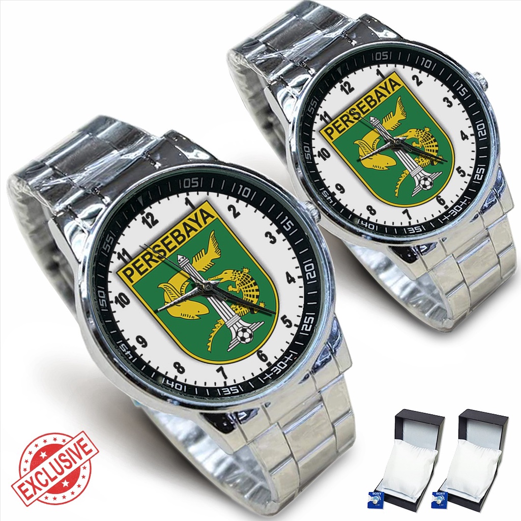 Jam Tangan Rantai Couple PERSEBAYA SURABAYA 01 (Awesome)