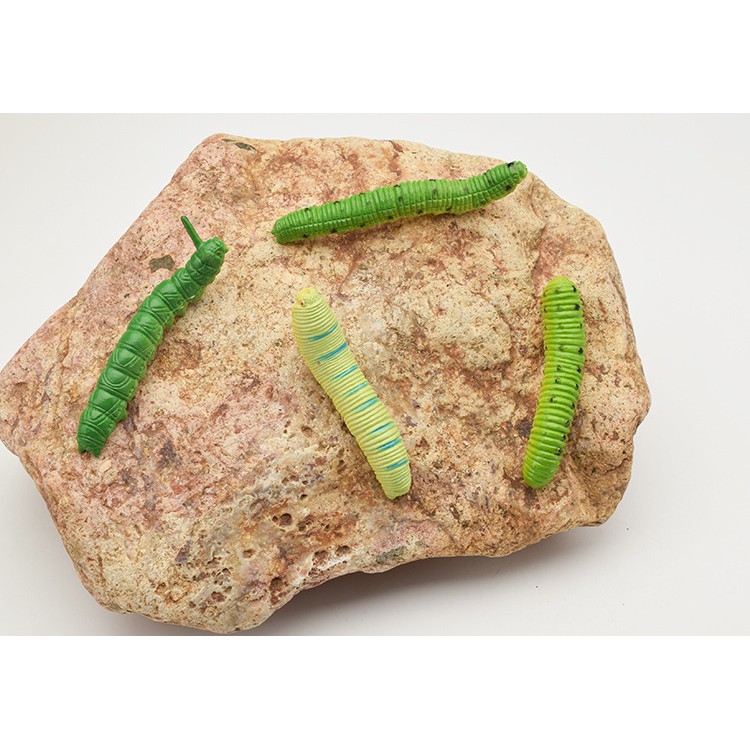 UBUL 6cm acak ulat bulu caterpillar serangga mainan prank toys plastik