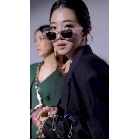 IWEARMYRA - READY (Clear & Leopard) Jastip Amber Sunglasses Kacamata Hitam Vintage Jasa Titip Import