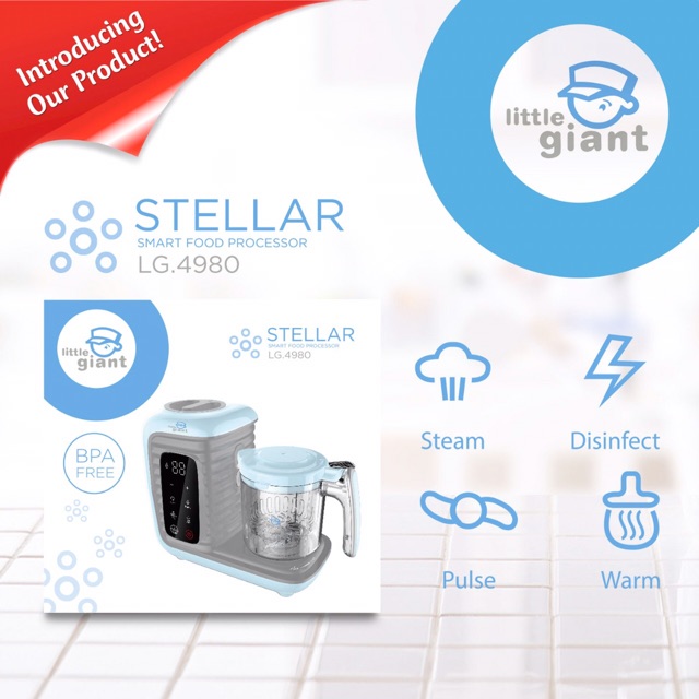 LG 4980 Stellar Smart Food Processor / Blender Makanan MPASI Anak