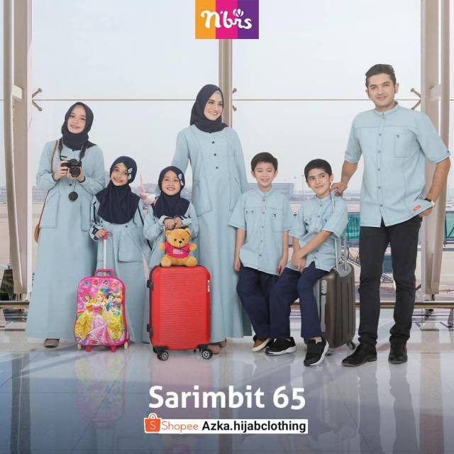SARIMBIT NIBRAS 65 / SARIMBIT NIBRAS 2020 / SERAGAM KELUARGA / BAJU MUSLIM COUPLE KELUARGA / GAMIS