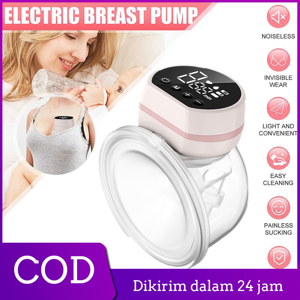 HandsFree Breast Pump Wearable Hands Free Wireless Electric Breast Pump - Pompa ASI Elektrik Wireless Portable 2 Mode 9 Level 24mm Dapat Dipakai Dengan Layar