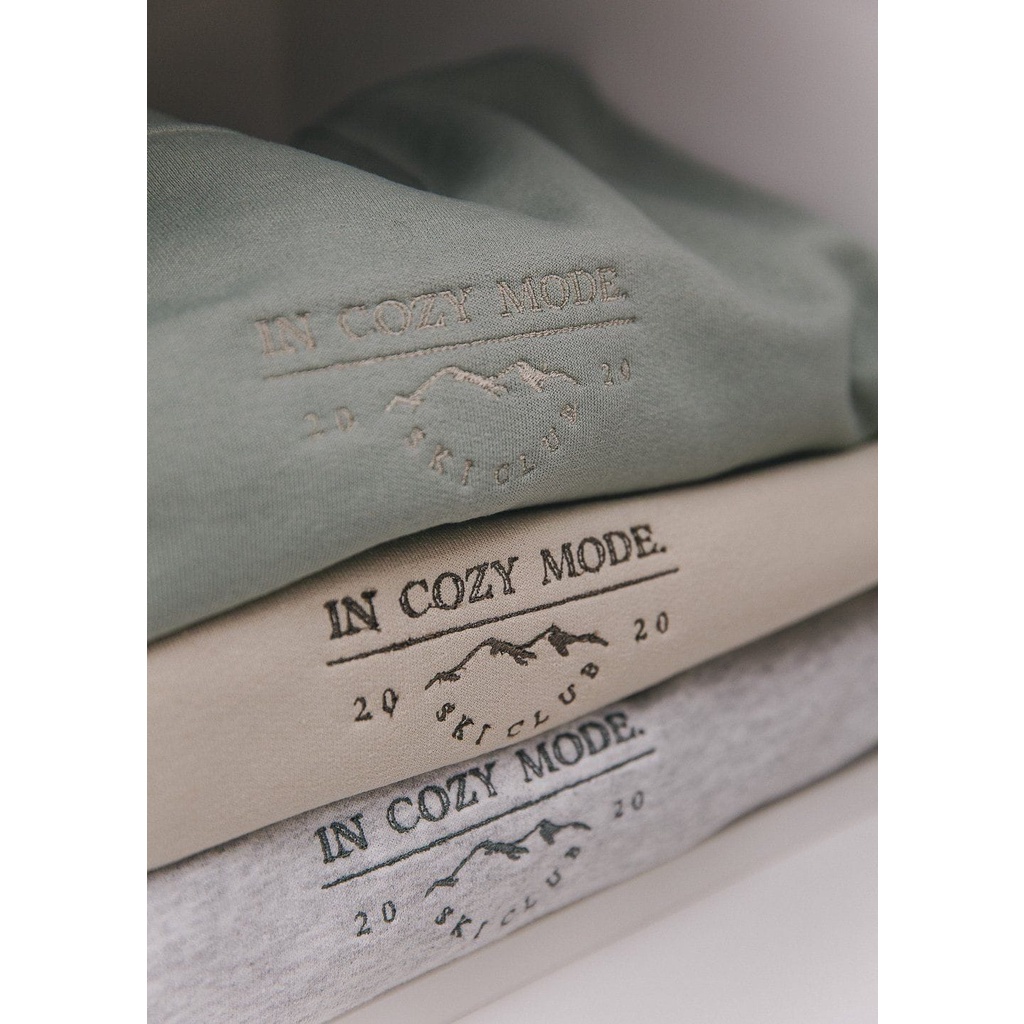 CREWNECK SWEATER UNISEX BORDIR IN COZY MODE - ATASAN TEBAL TERBARU