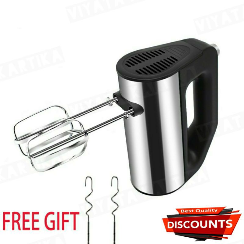 hand mixer stainless HMX02 alat pengaduk adonan mixer beater elektrik alat buat kue