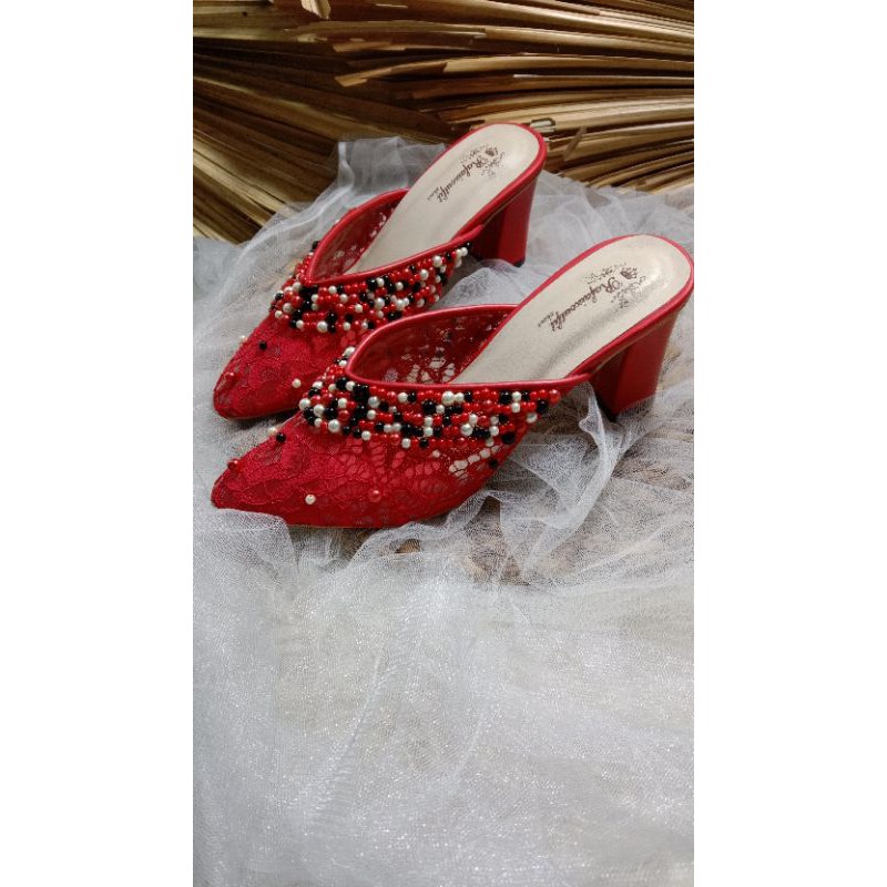 sepatu wediing kathy 7cm hak tahu sepatu wedding wanita