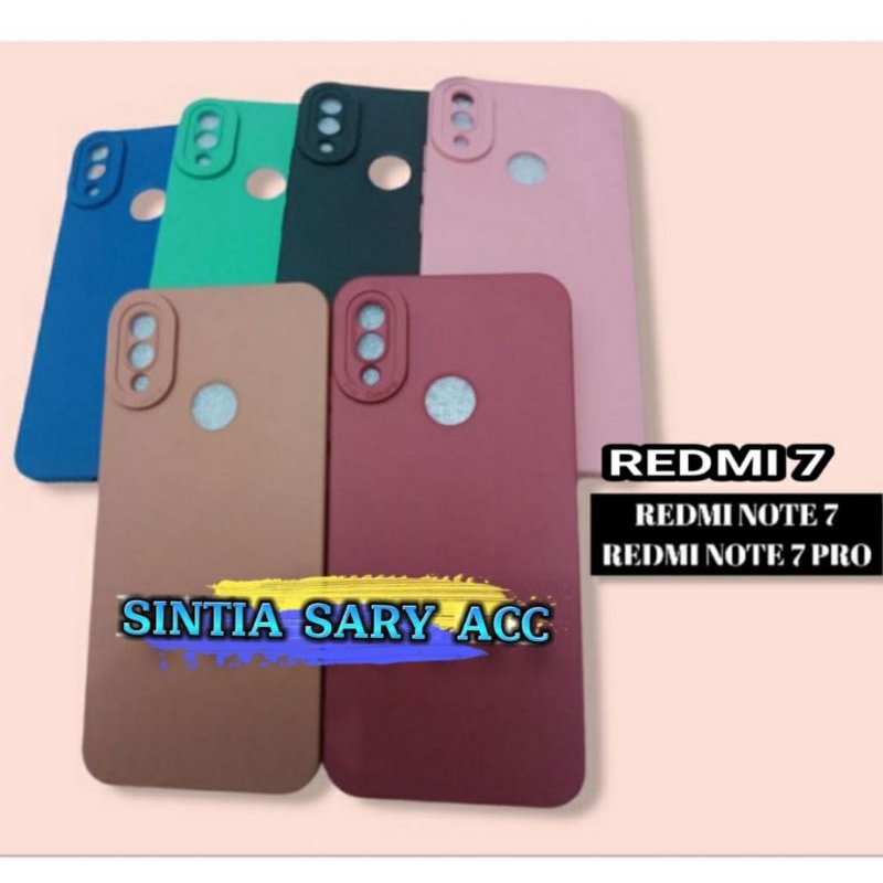 SOFTCASE/PRO CAMERA/CASE MACARON HP REDMI 7/REDMI NOTE 7/REDMI NOTE 7 PRO TERBARU BAHAN BAGUS