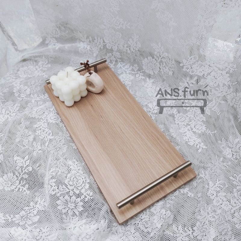 Nampan Kayu Tray Kayu Aesthetic Tray Nampan Estetik Nampan Aesthetic  Tatakan Gelas Estetik Wood Tra