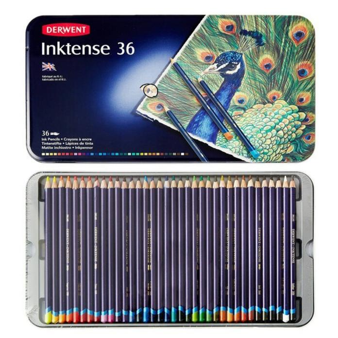

derwent inktense color pencil 36 clr