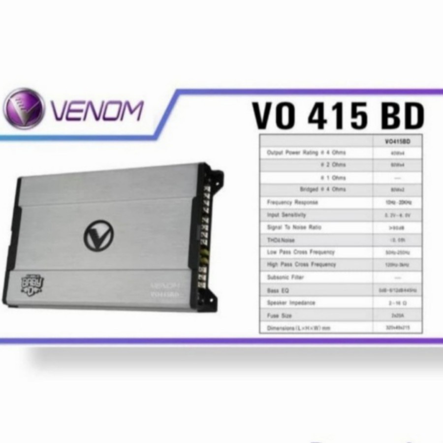 Power Mobil Venom Baby Diablo VO 415 BD 4 Channel Audio Mobil