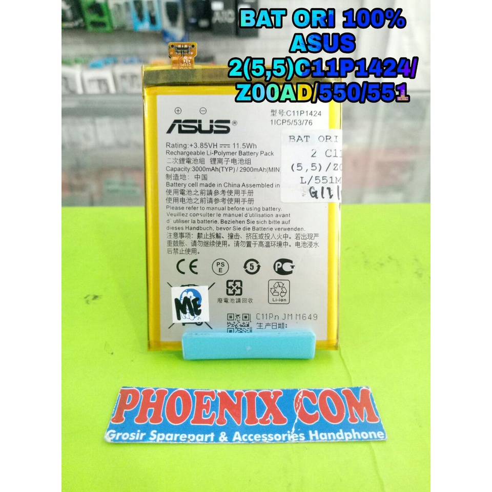 BAT ORI 100% ASUS 2 5.5 ZOOAD ZE550ML ZE551ML C11P1424