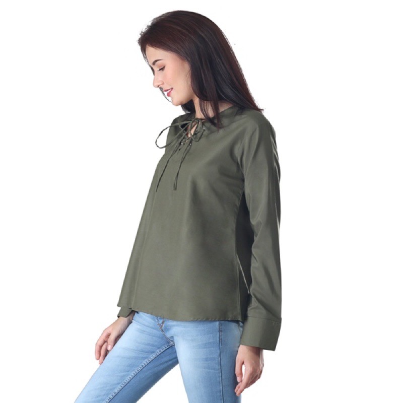 Atasan / Dress Wanita Rosella Boutique Hijau Army