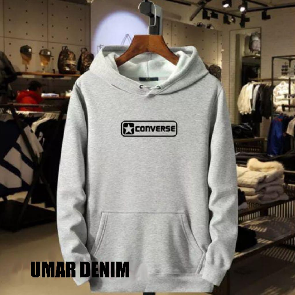 jumper Hoodie Cod Converse Bahan Tebal ukuran m l xl xxl