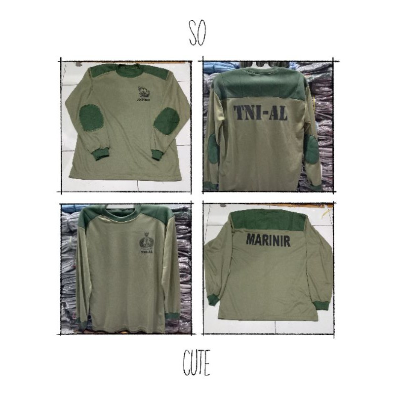 Kaos lengan pjg tni-al//marinir