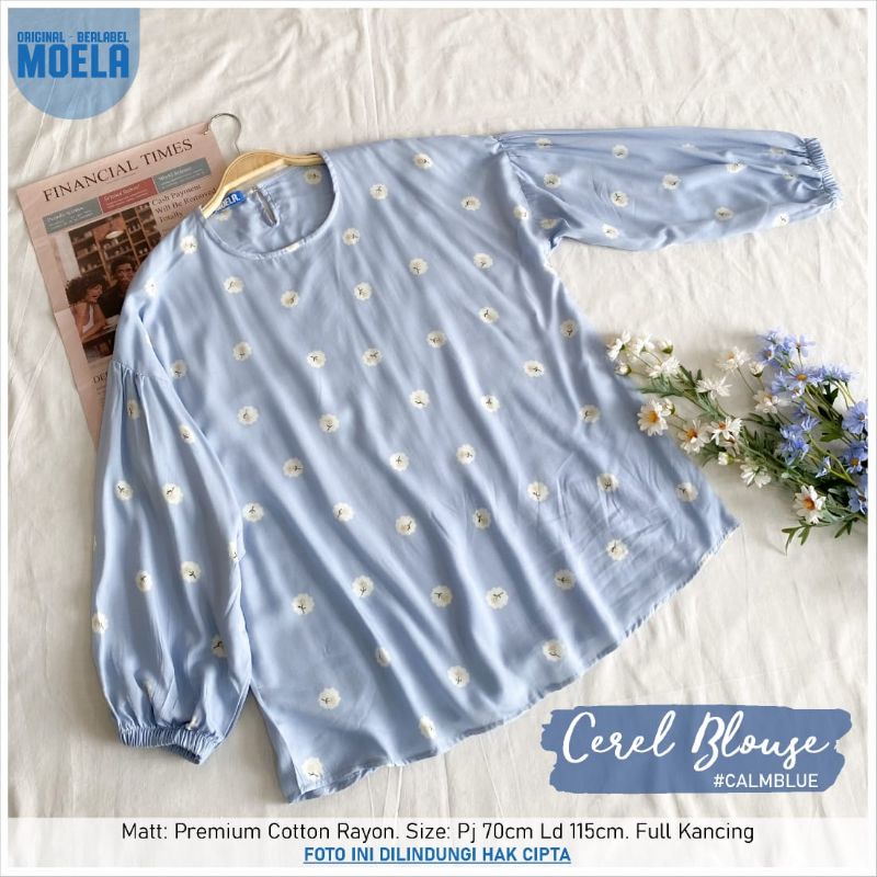 CEREL BLOUSE WANITA OVERSIZE MOELA