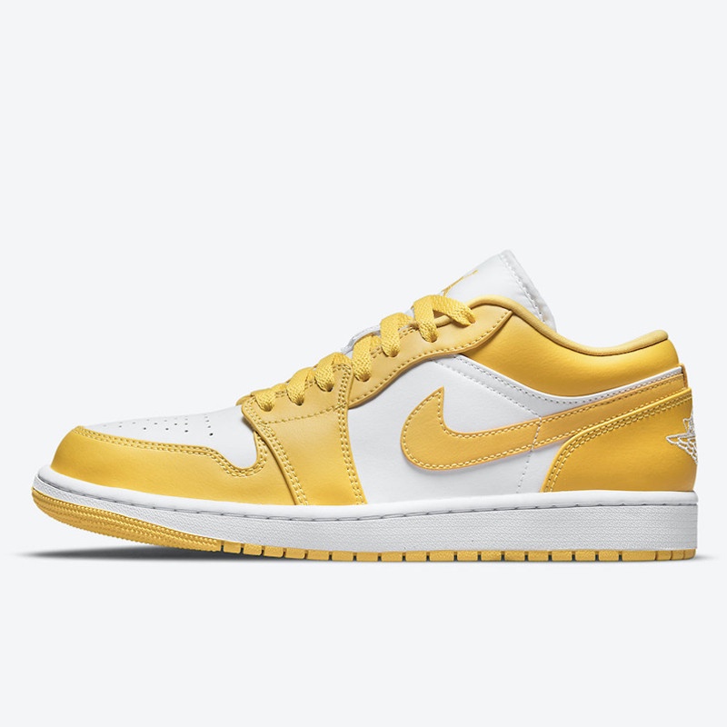 Sepatu Sneakers Nike Air Jordan 1 Low Mustard White Pollen 100% Original BNIB
