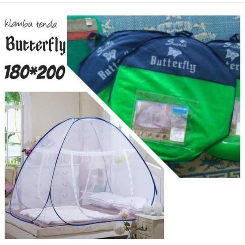 kelambu tenda merk butterfly ukuran 180 X 200cm