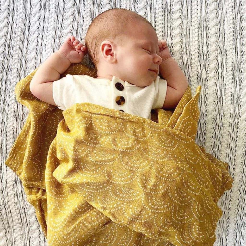 Lenuna - Muslin Swaddle mix bamboo cotton bedong bayi selimut bayi