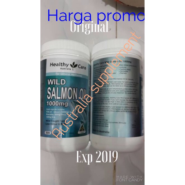 omega 3 fish oil minyak Ikan salmon healthy care omg