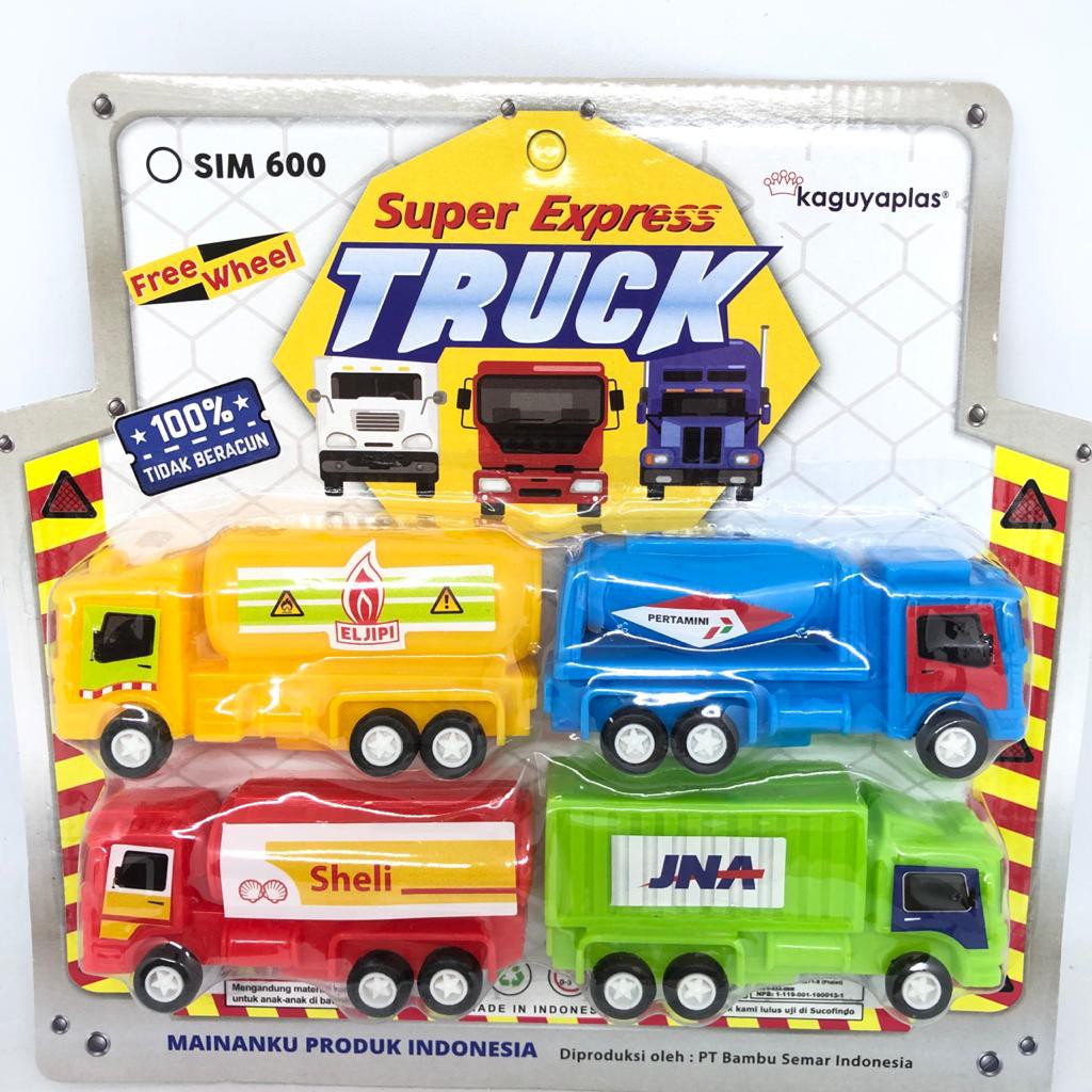 Mainan anak mobil - mobilan truck logistik / super express truck JNE