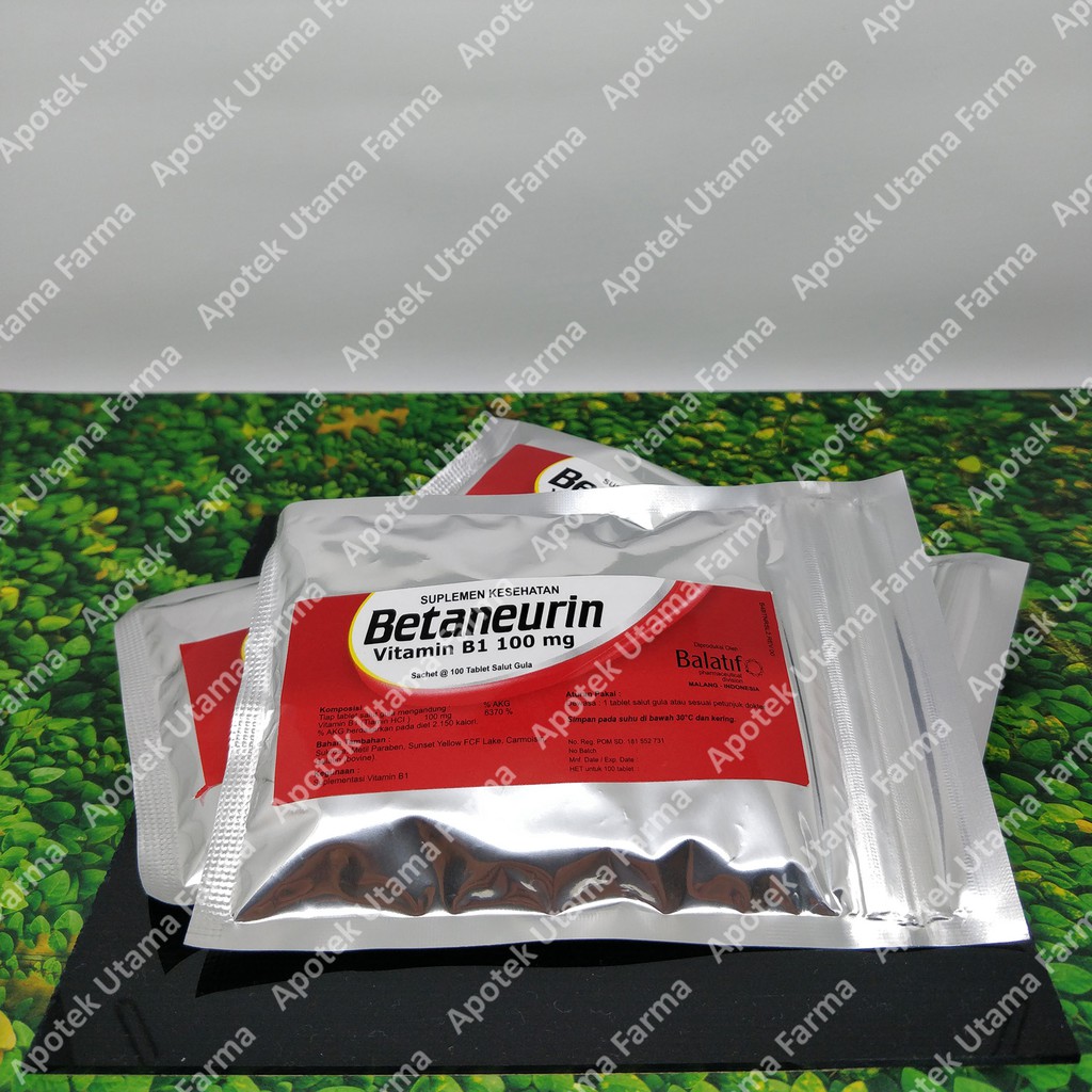 BETANEURIN B1 100MG | VITAMIN JANTUNG, SARAF, OTAK |