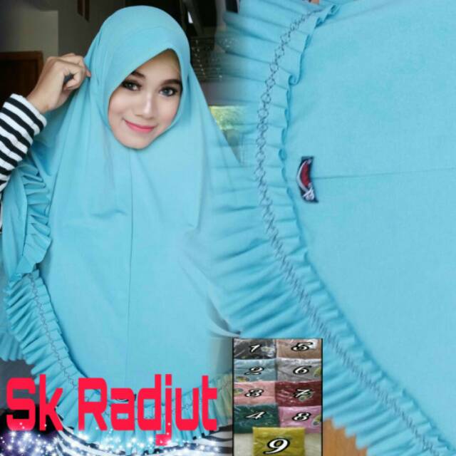 Jilbab Jersey SK rempel jilbab lebar jilbab syari