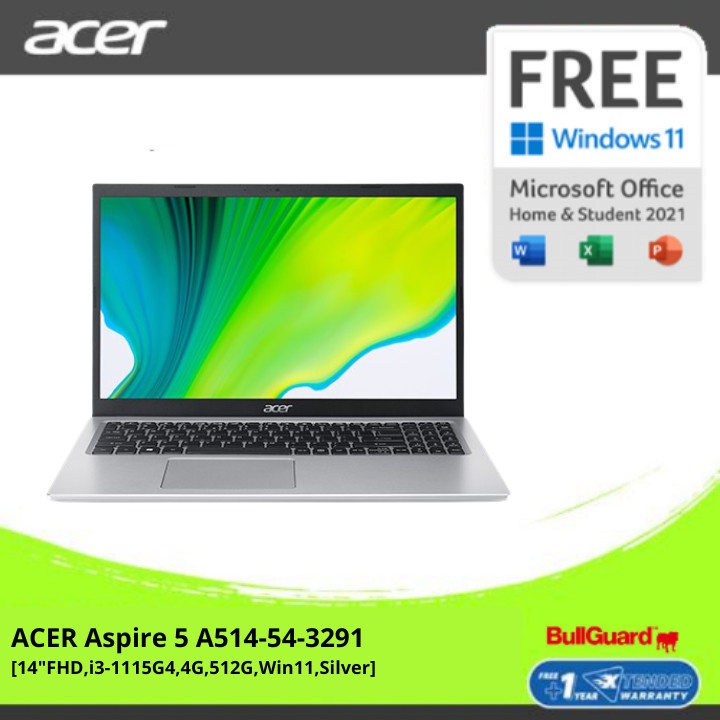 PROMO MURAH 2.2 FLASH SALE HOT    ACER Aspire 5 Slim A514-54-3291 [14"FHD/Intel i3-1115G4/4GB/SSD