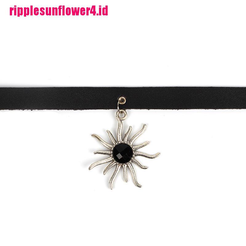 Kalung Choker Bahan Kulit PU Gaya Punk Gothic