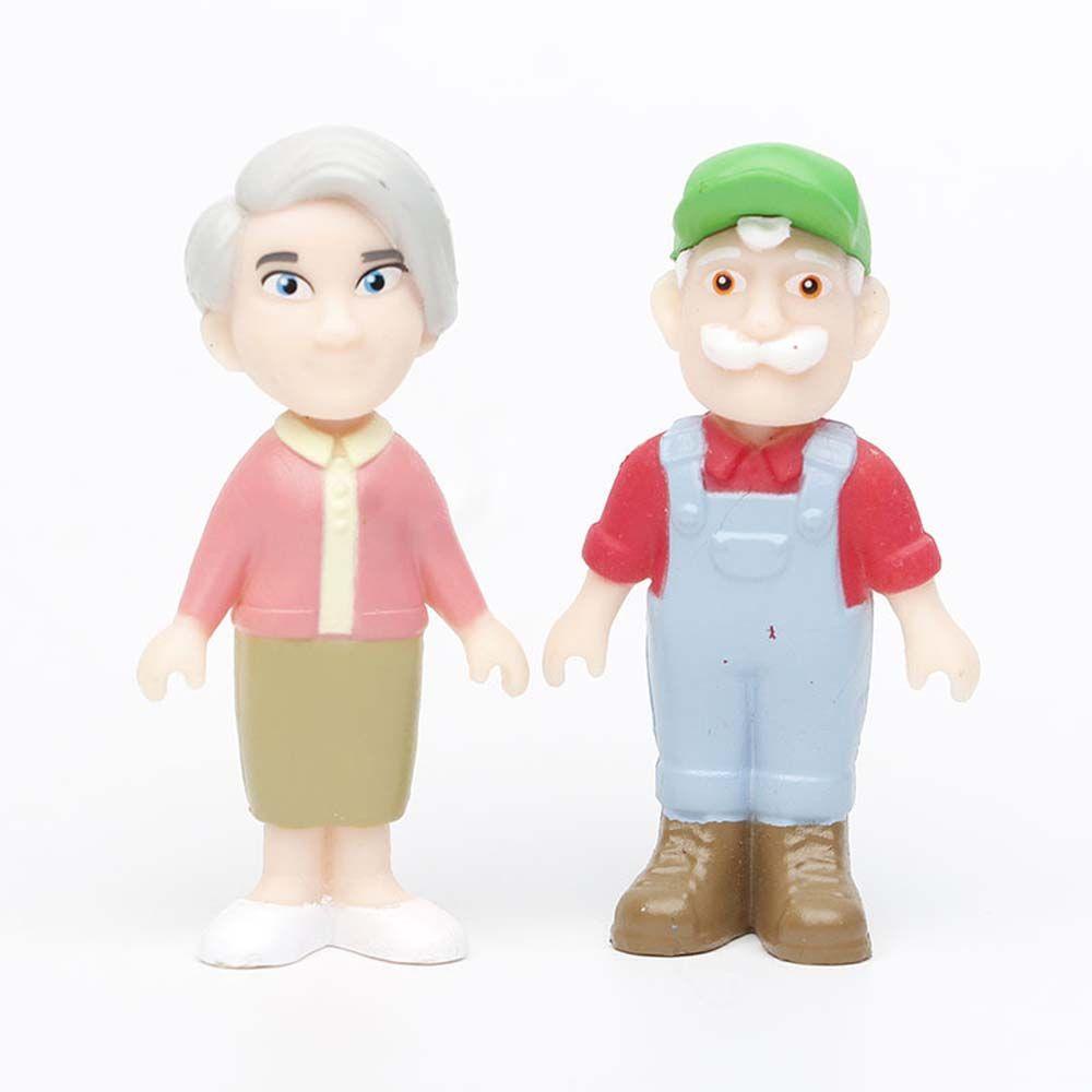 Lanfy Anime Cocomelon Kid Mainan Dekorasi Keluarga Adik Kakak Sahabat Bayi PVC JoJo Cocomelon Model Figuals