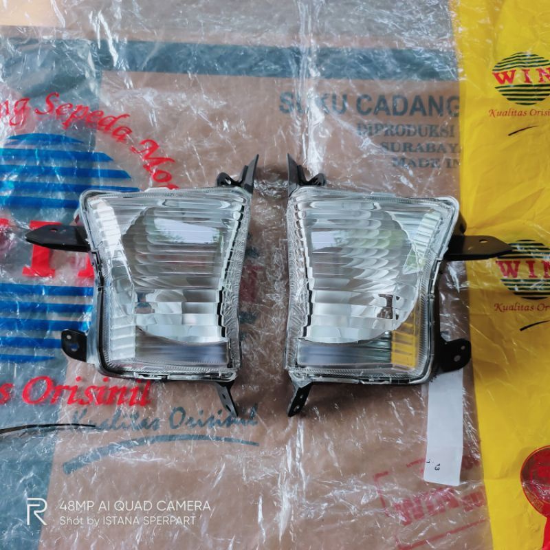 lampu sein sen depan nmax 2dp set kanan kiri merk tenshi/win