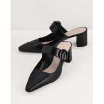 SEPATU | SHOES | WANITA | PEDRO BUCKLED LEATHER MULES ORI PREMIUM IMPORT