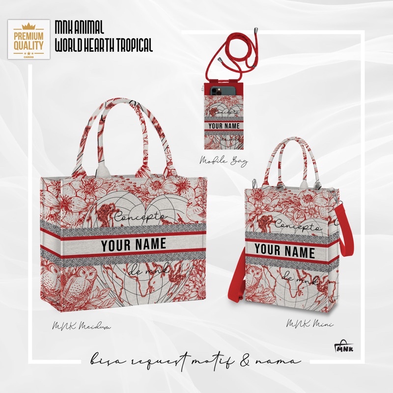 MNK INITIAL | MOBILE BAG | TAS NAMA | TOTEBAG NAMA | TAS CUSTOM PRINTING | POUCH HANDPHONE |POUCH HP