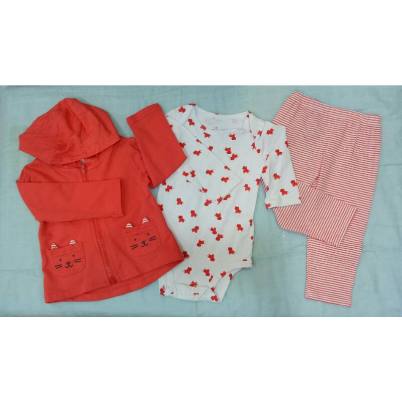 Stln 3in1 Jaket Pink Cat