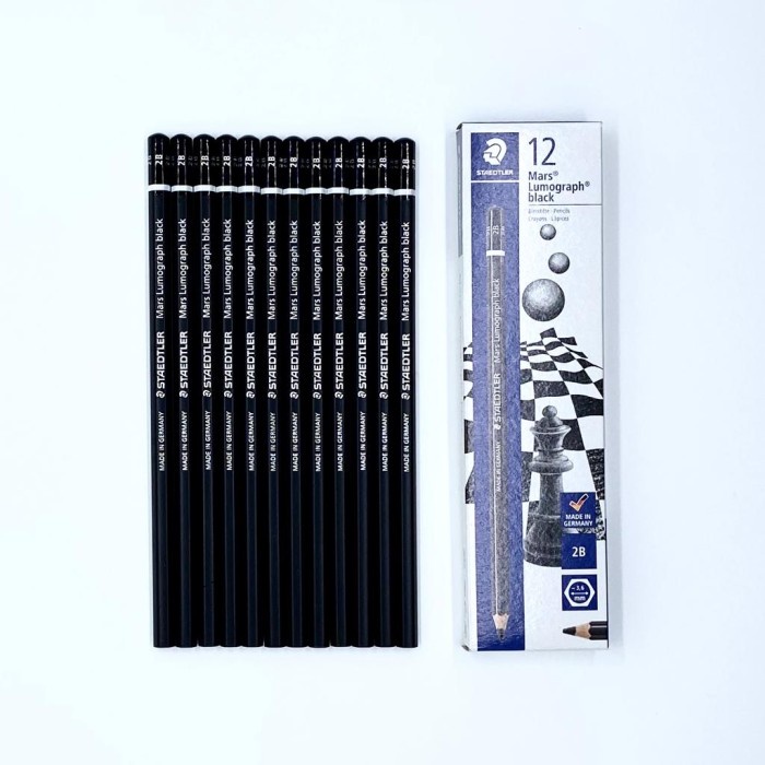 

Mantap Pensil Kayu 2B Staedler Mars Lumograph Black Murah