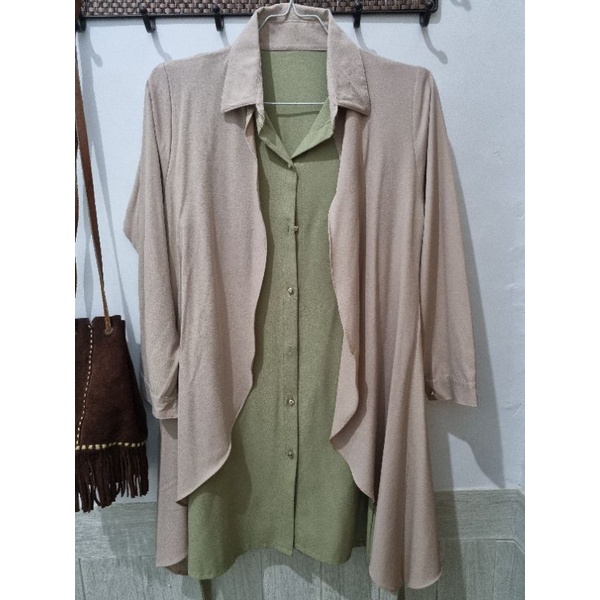 Kemeja Tunik Hijau Mint