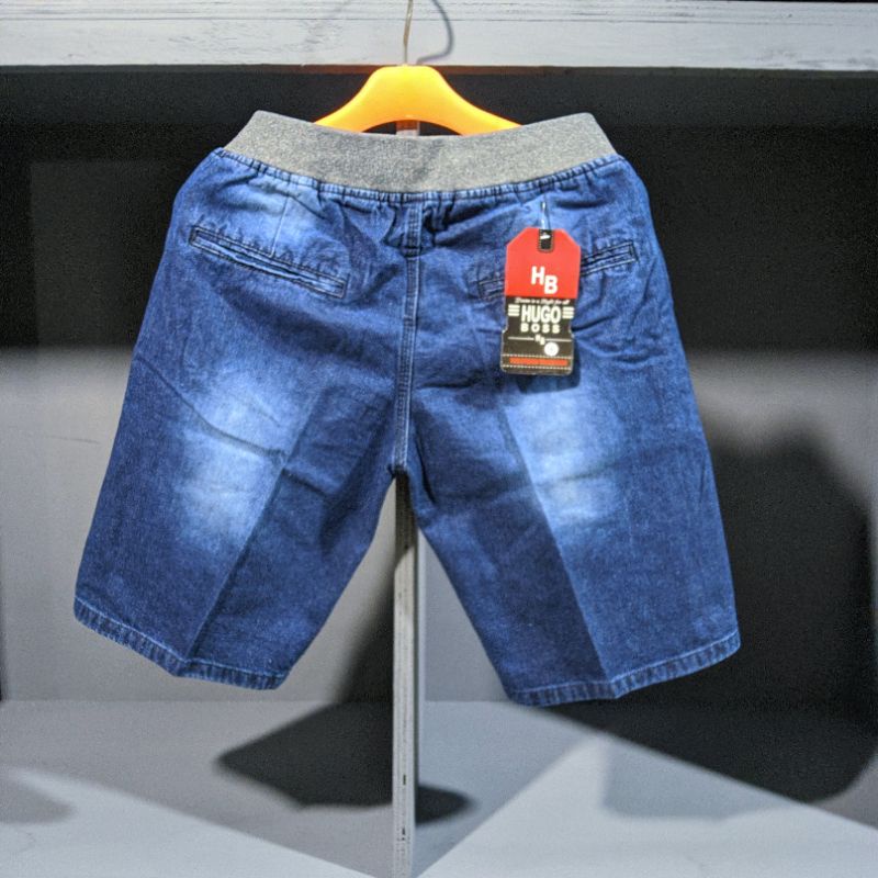 JEANS PENDEK SOBEK TEMBUS RIPPED HUGO